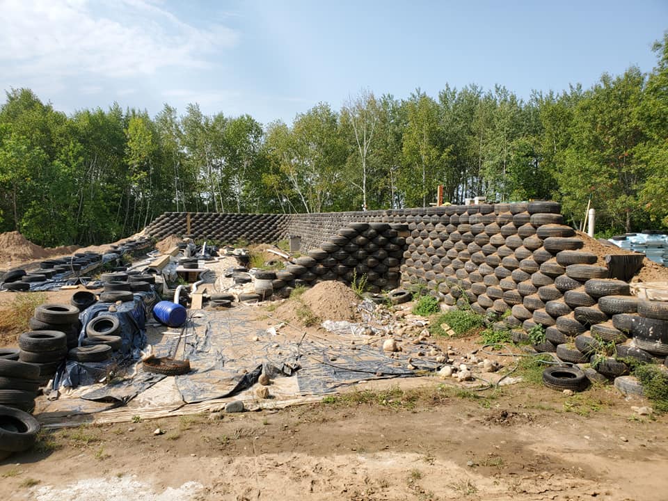 east side tire wall